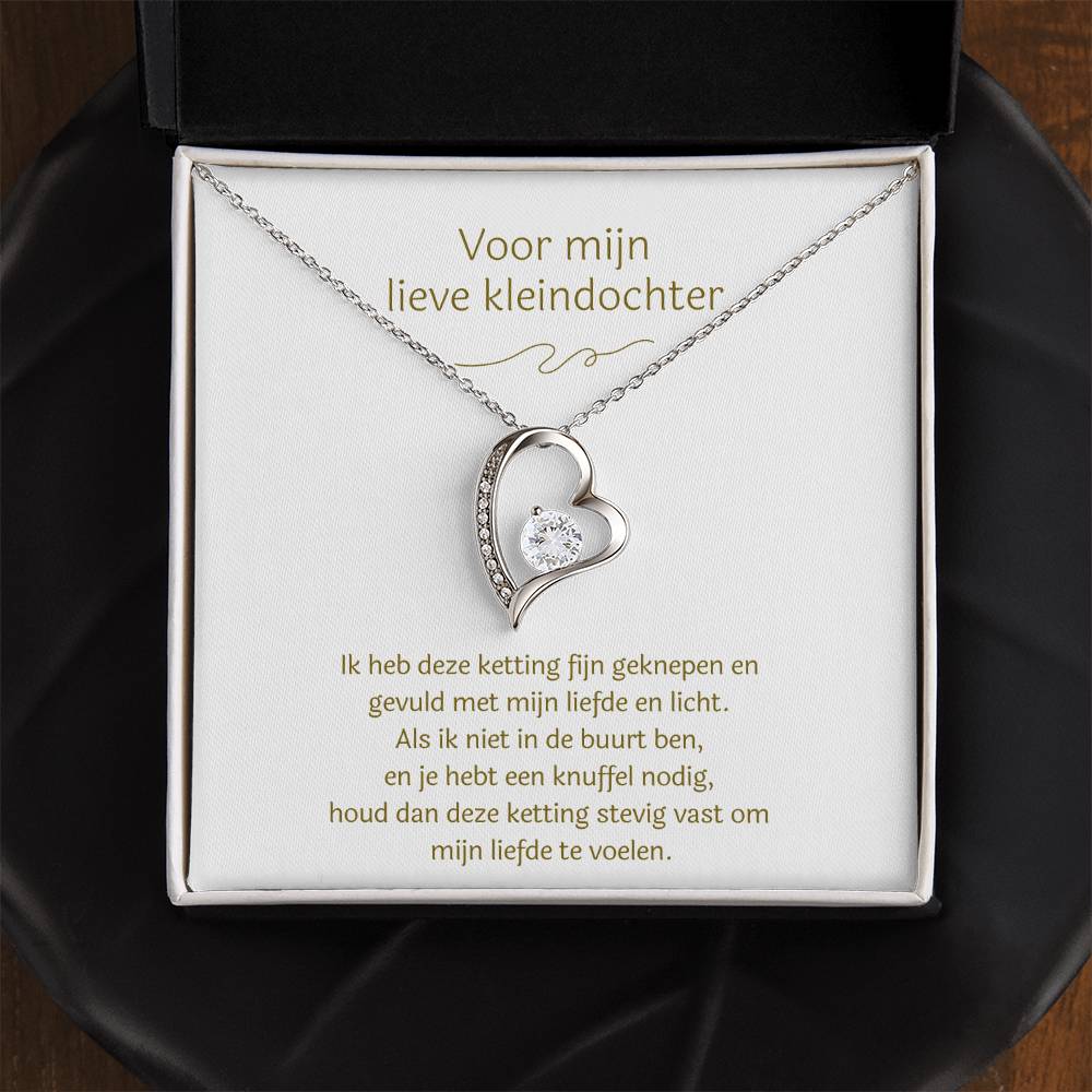 Lieve Kleindochter - knuffel - Forever Love Ketting