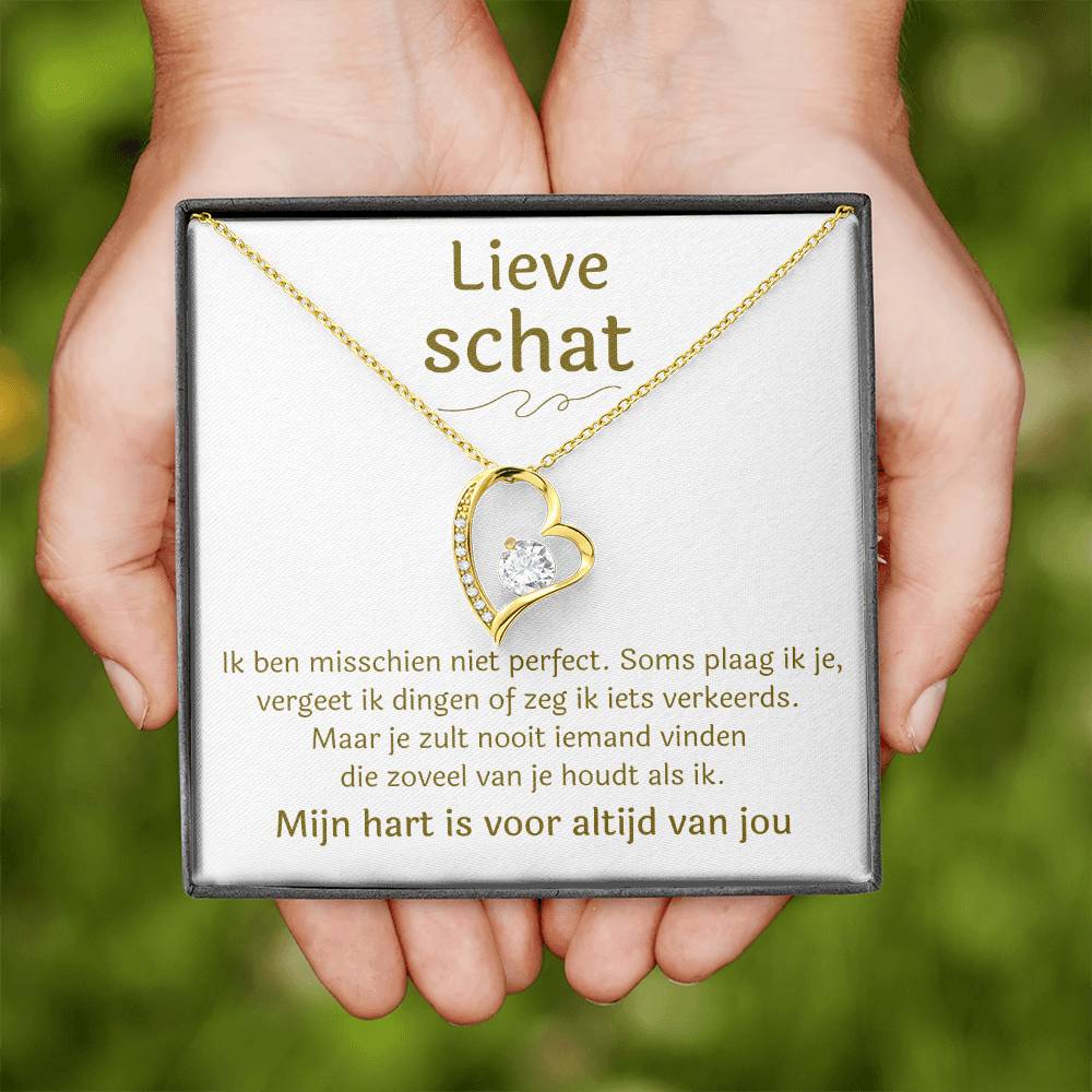 Lieve Schat - Niet perfect - Forever Love Ketting